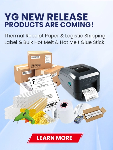 YG New Adhesive Products (Bulk Hot Melt & Hot Melt Glue Stick & Thermal Receipt Paper & Logistic Shipping Label) Mobile.webp